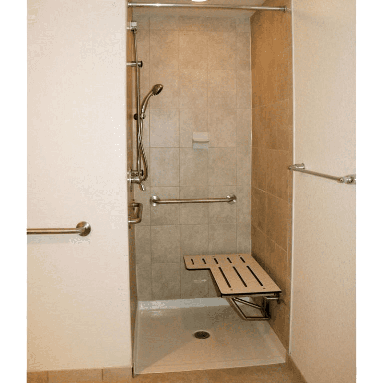 Custom Roll-In Shower Pan To Transform Your Bathroom for ADA